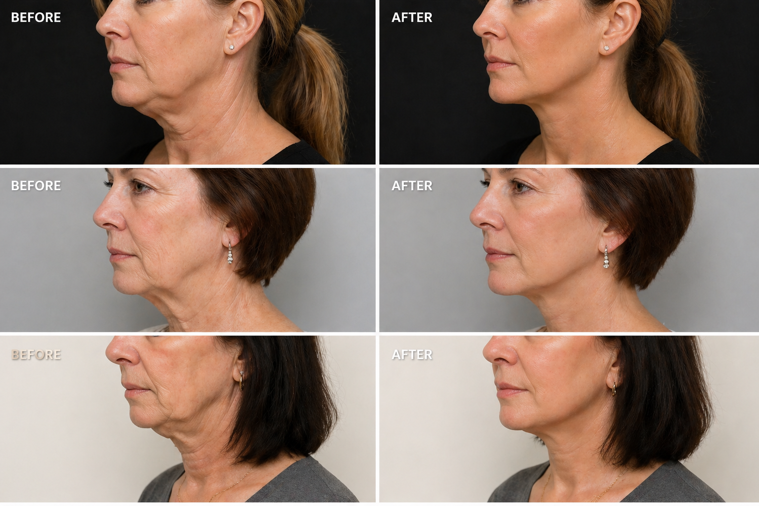 PDO thread lift before and after in Carrollton TX