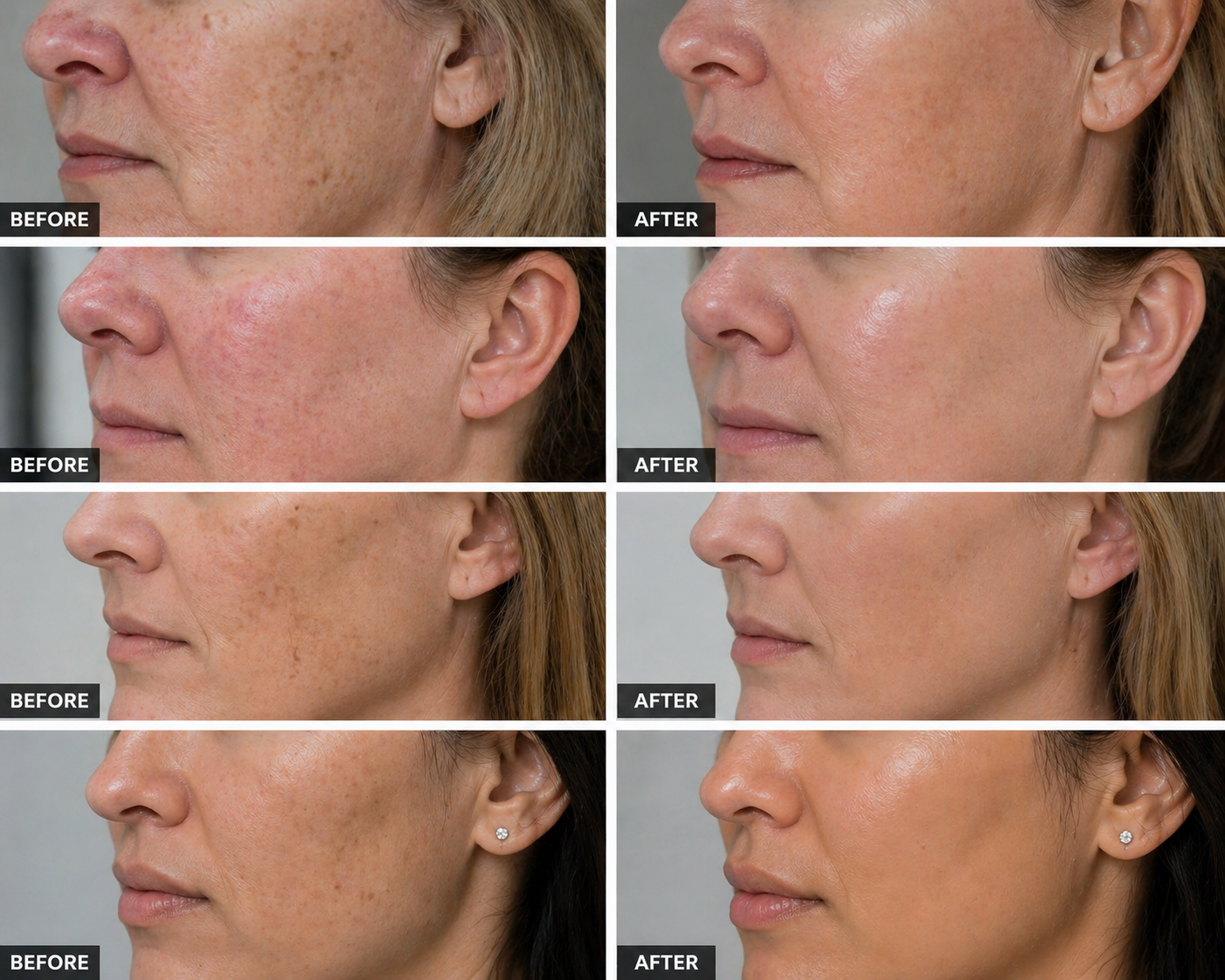 Skin rejuvenation before and after results in Carrollton, Texas