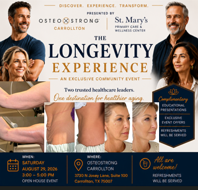 The Longevity Experience event on August 29, 2026 in Carrollton, Texas